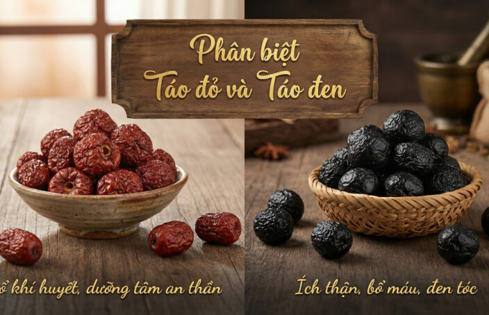 so sánh táo đỏ và táo đen